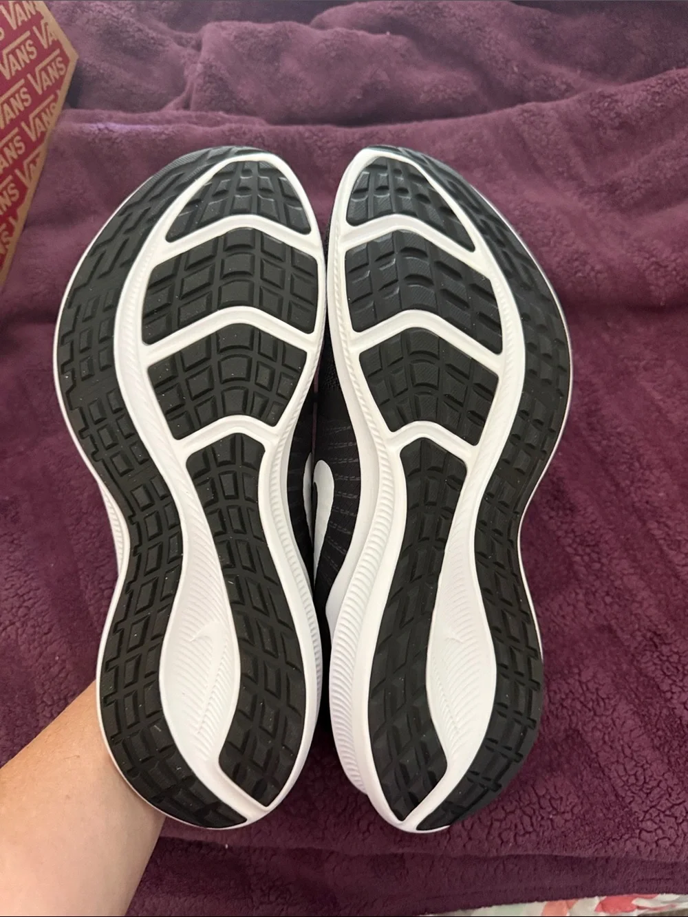 Nike Black and White Women's Running Shoes